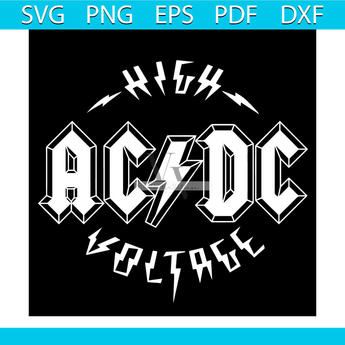 ACDC High Voltage Svg, Trending Svg, Music Band Svg, Rock Ba | Inspire