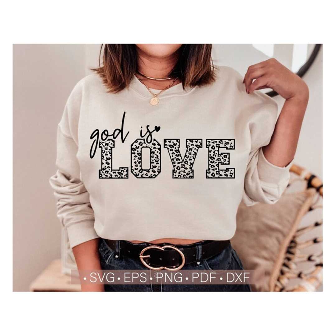 God Is Love Svg, Christian Svg, Jesus Svg Quotes, Christian - Inspire