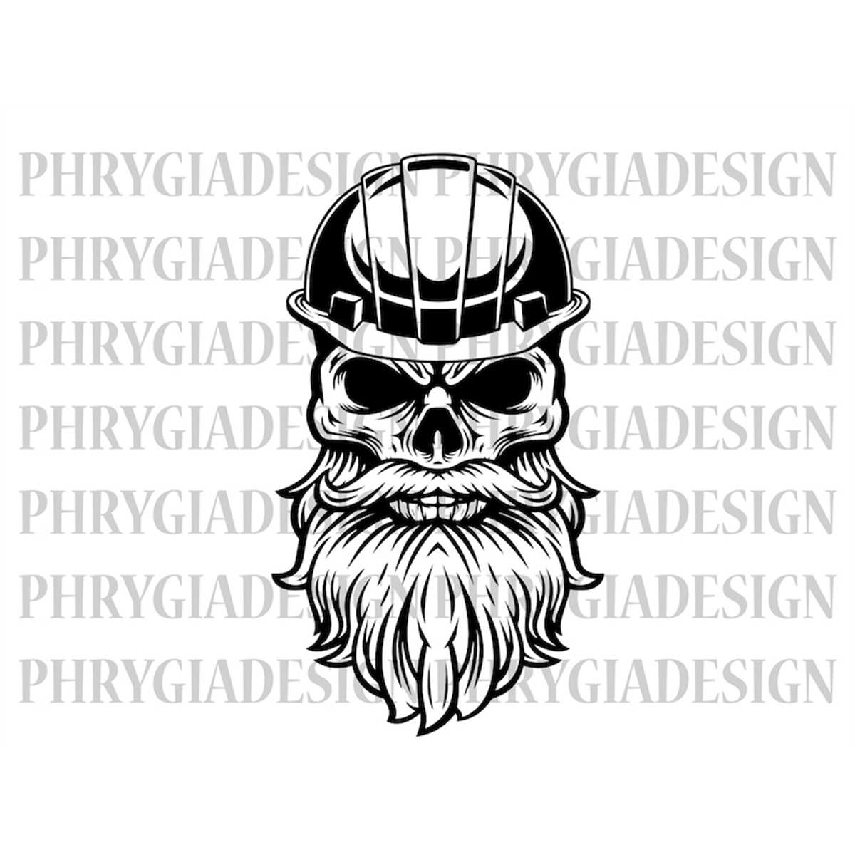 Skull With Hard Hat Svg Png , Construction Svg , Constructio - Inspire