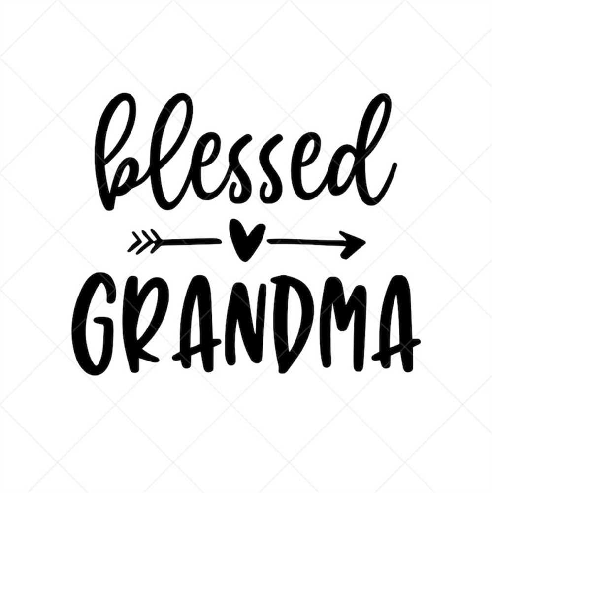 Blessed Grandma SVG, Grandmother SVG, Granny SVG, Png, Eps, - Inspire