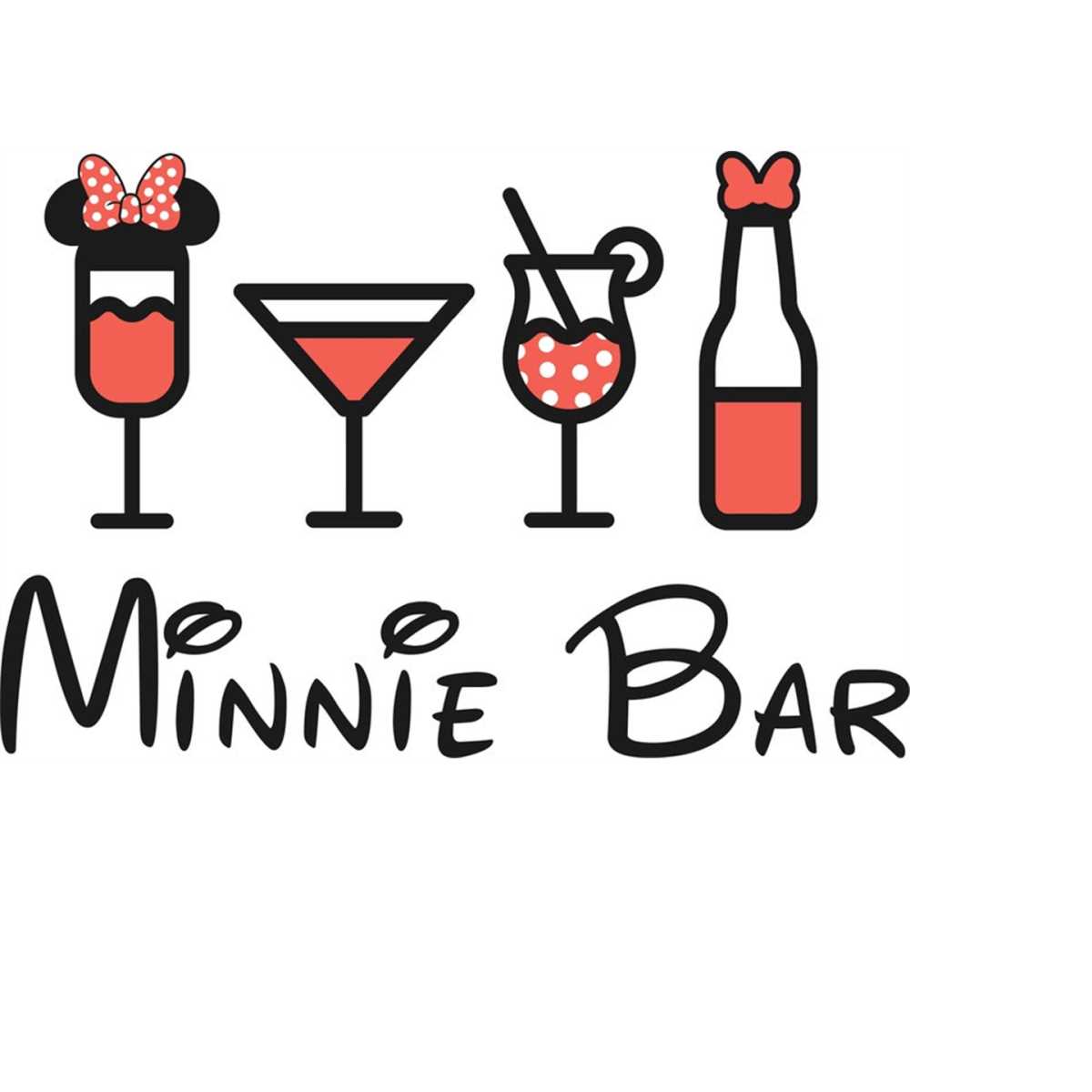 QualityPerfectionUS Digital Download Minnie Mouse Bar PNG Inspire