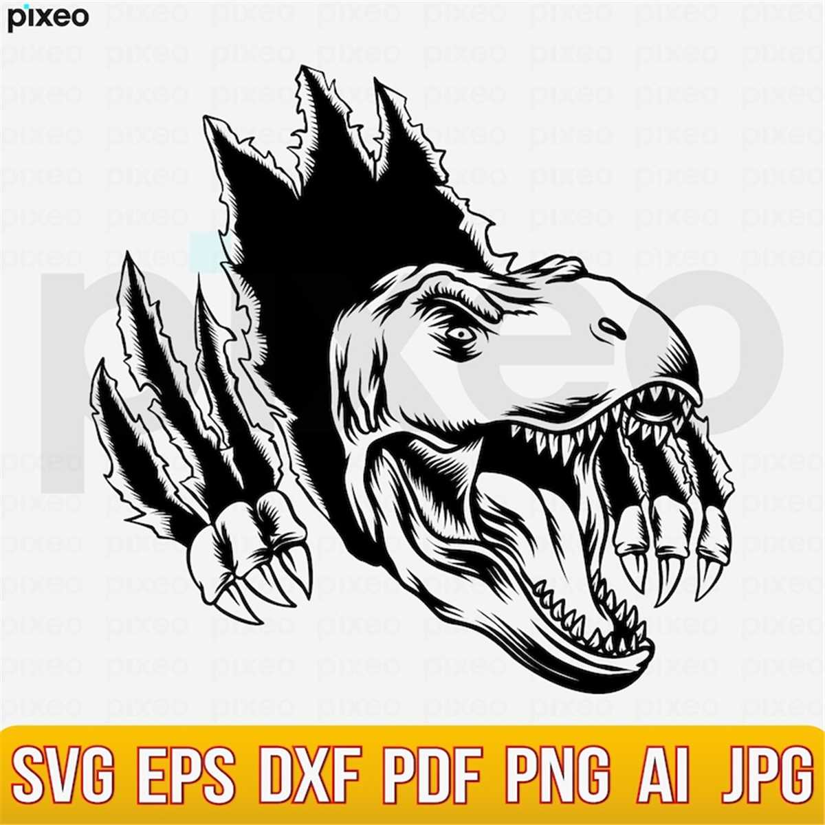 T rex Svg, T Rex Scratch Svg, Dinosaur Svg, Tyrannosaurus Re Inspire