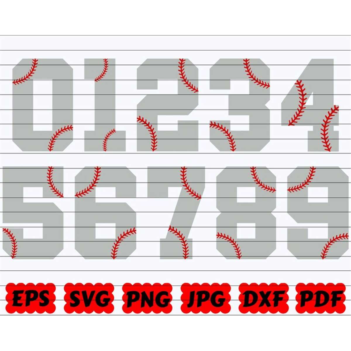 Baseball Numbers SVG Softball Numbers SVG Numbers SVG Inspire