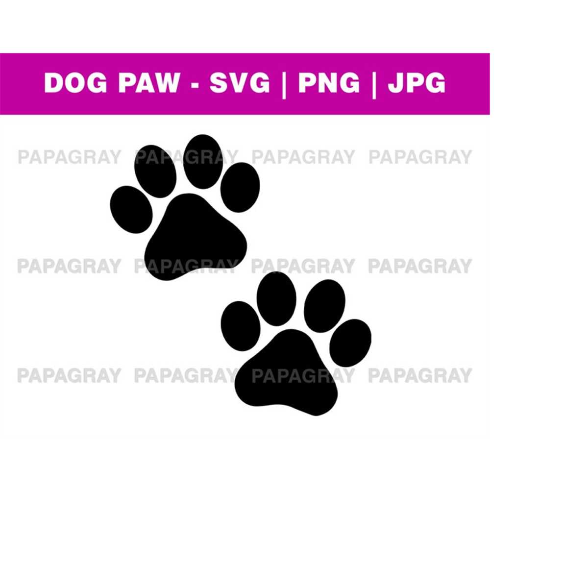 Dog Paw SVG Digital Download Dog Feet PNG, Dog Feet Silh Inspire