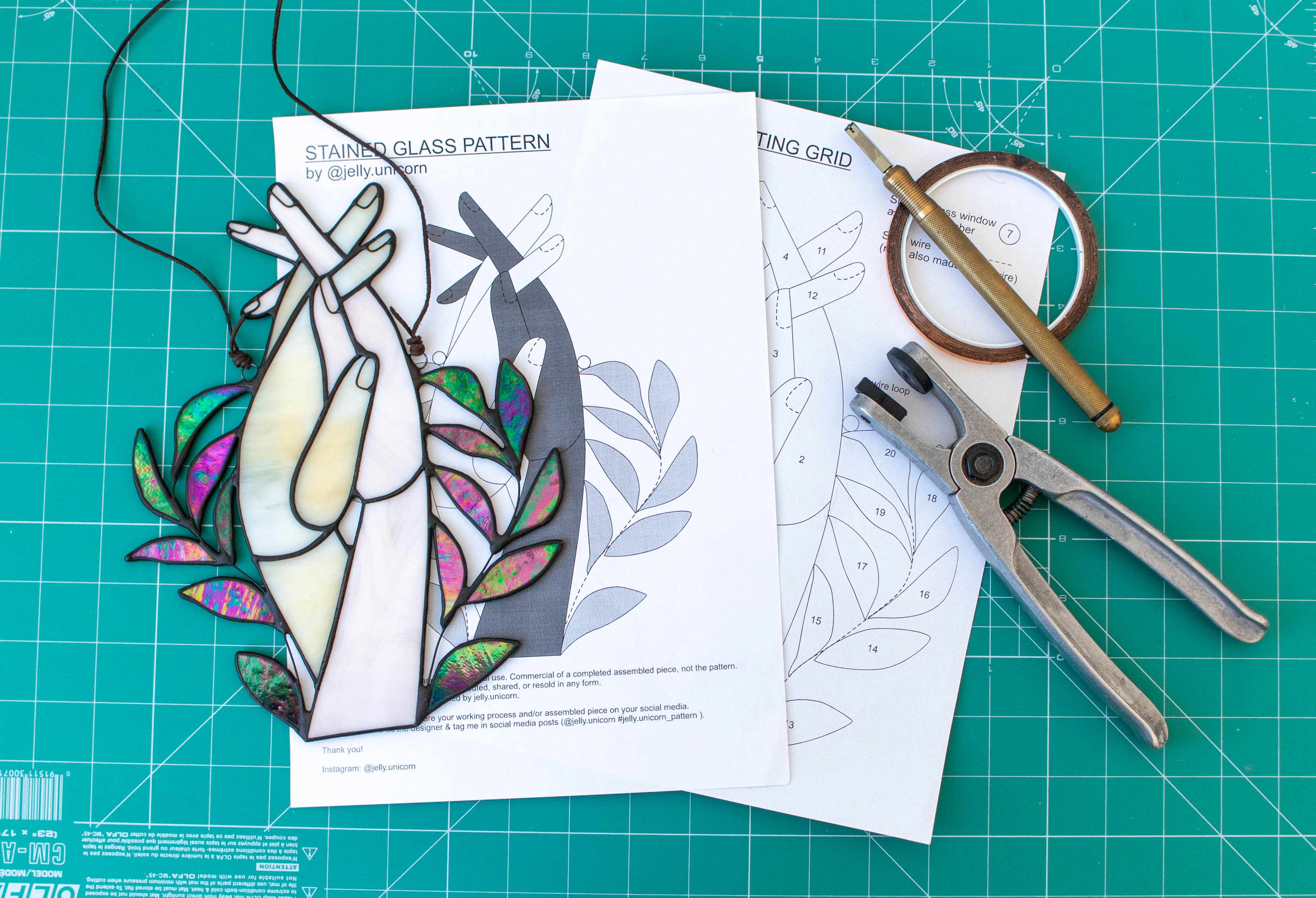Stained glass pattern, Printable pattern, Stained glass patt - Inspire ...