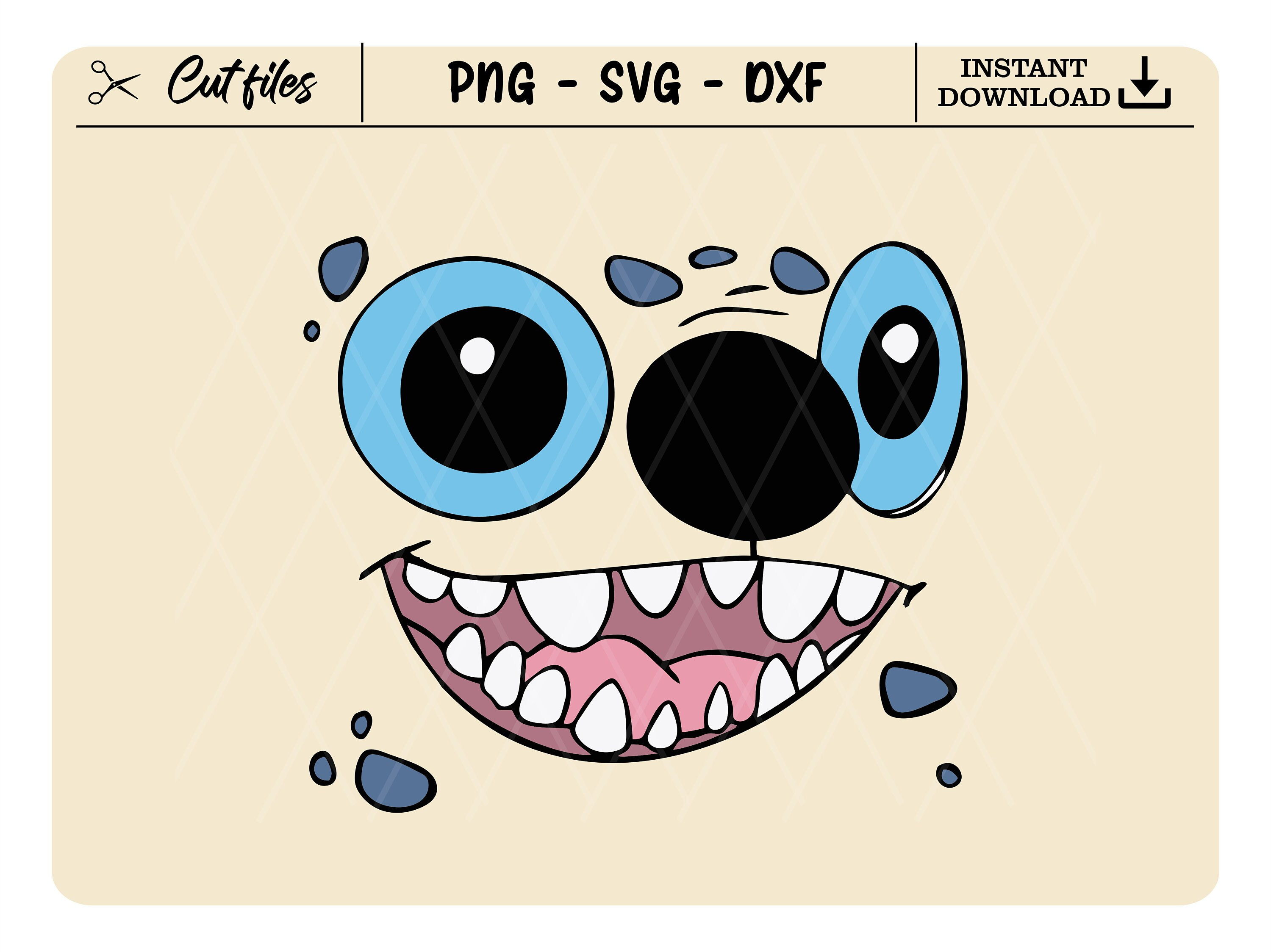 Stitch Face SVG Files for Cricut, Stitch Svg Bundle, Printab - Inspire ...