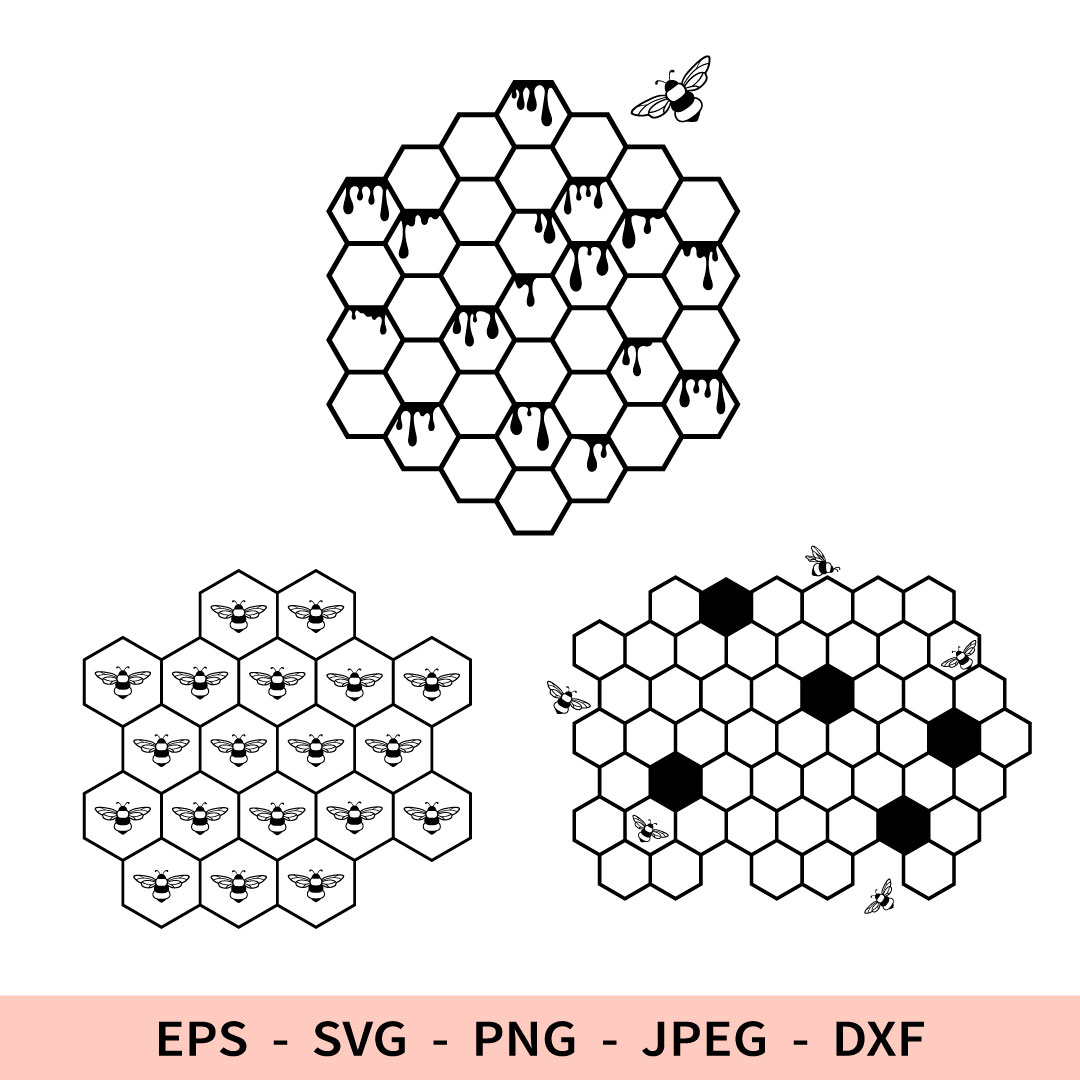Honey Svg Honeycomb Svg File for Cricut Bee Cut Dxf Drops of - Inspire
