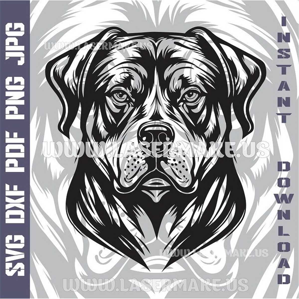 Rottweiler SVG file | cut file for cricut | printable png| S - Inspire ...
