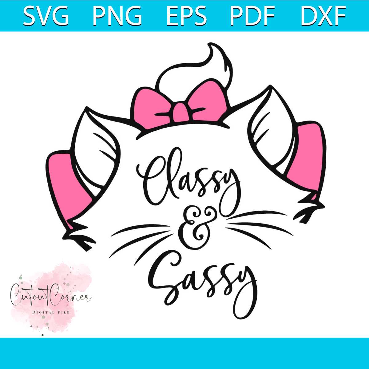 Classy and Sassy Svg, Disney Svg, Aristocats svg, Cat svg, M - Inspire ...