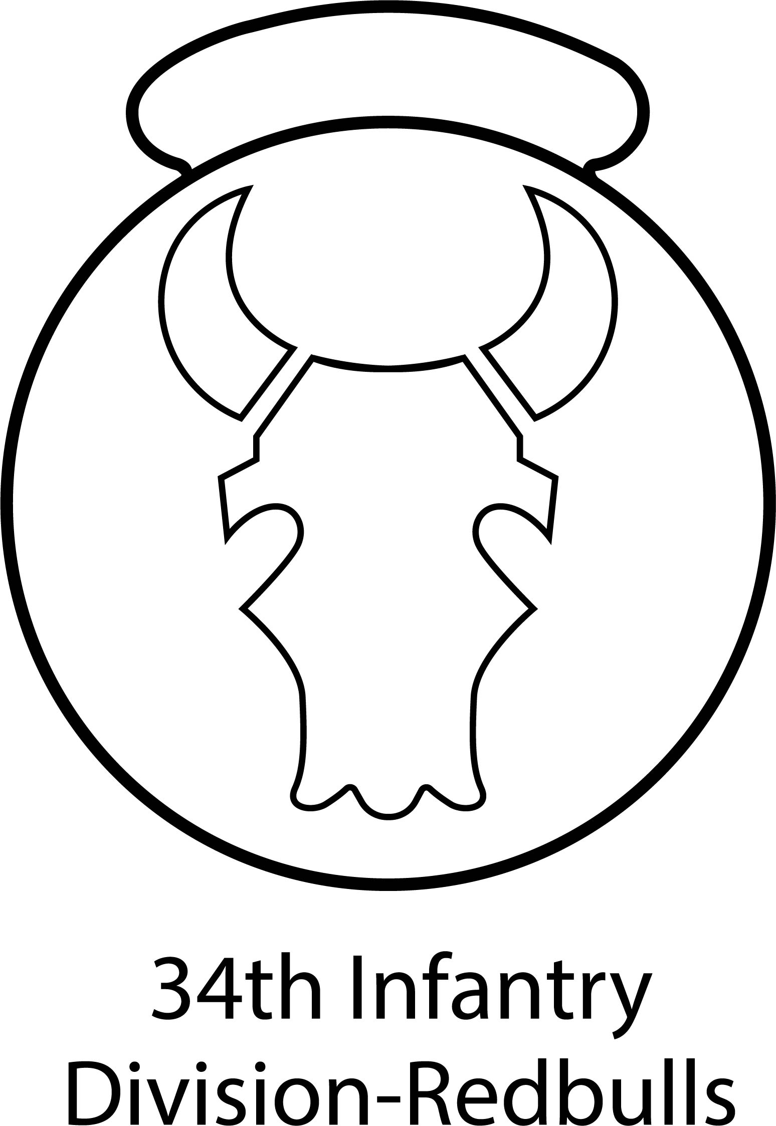 Us Army 34th Infantry Divisions Redbulls Vector Svg Dxf Eps Inspire Us Army 34th Infantry Divisions Redbulls Vector Svg Dxf Eps Inspire