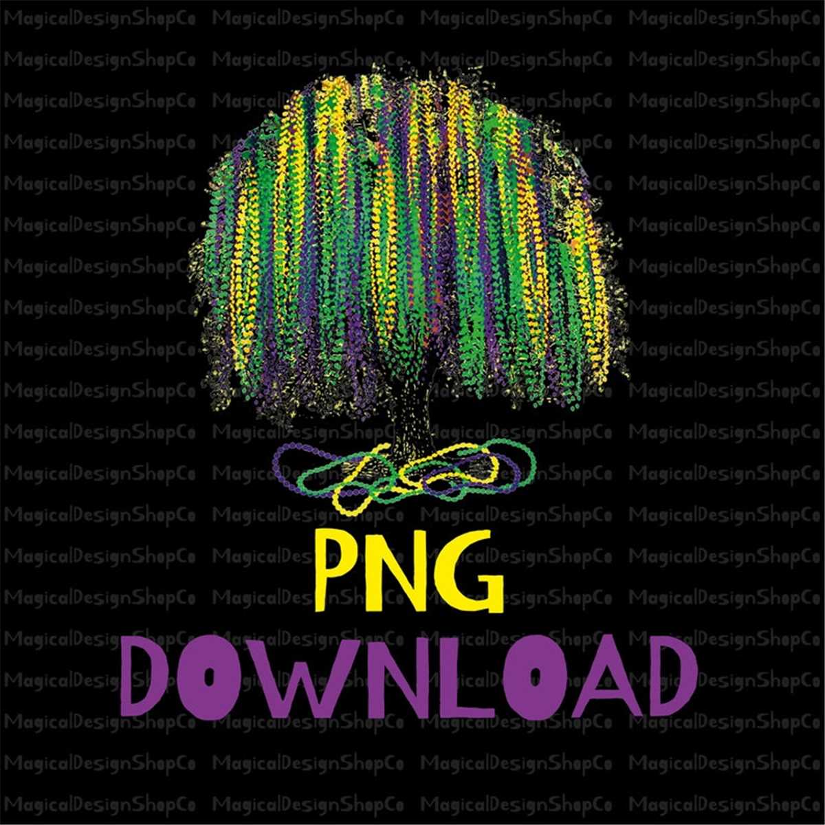 mardi gras bead tree art