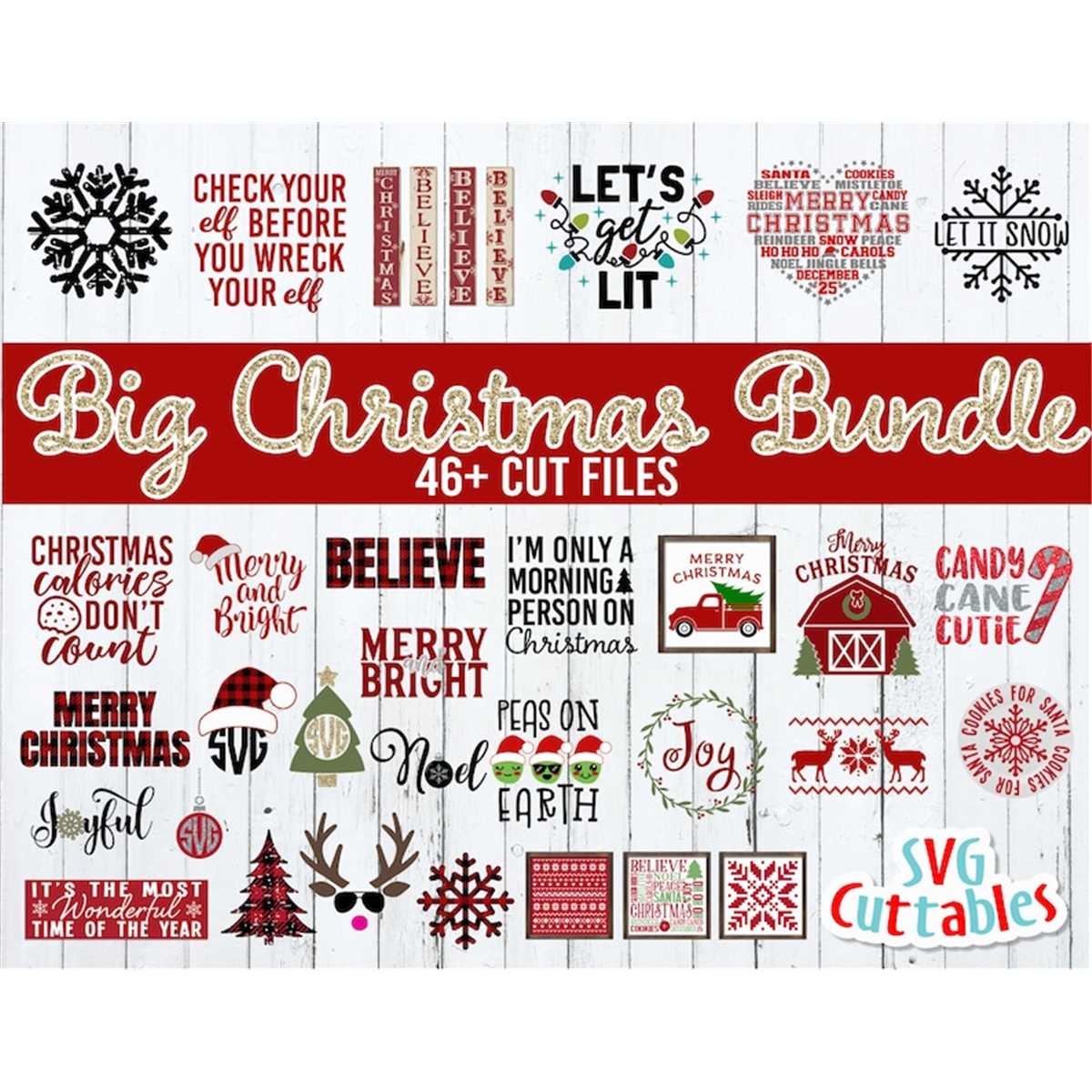 Big Christmas Bundle svg - Christmas svg - Cut File - SVG, D | Inspire ...