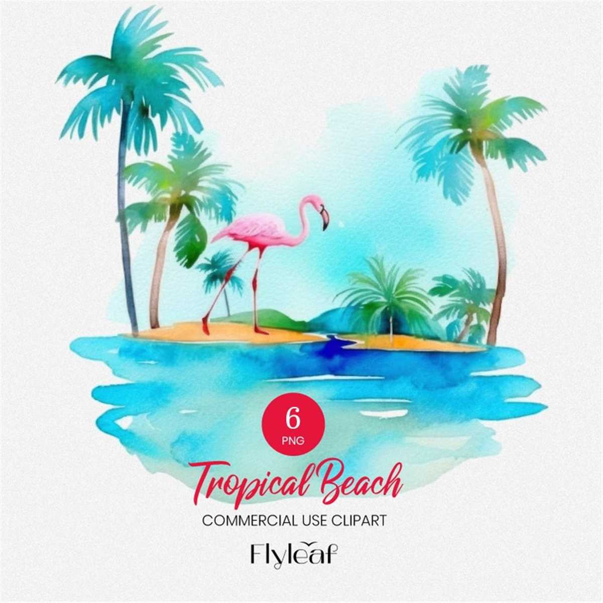 Tropical Beach Clipart Bundle, 6 Transparent PNG, Wedding In - Inspire ...