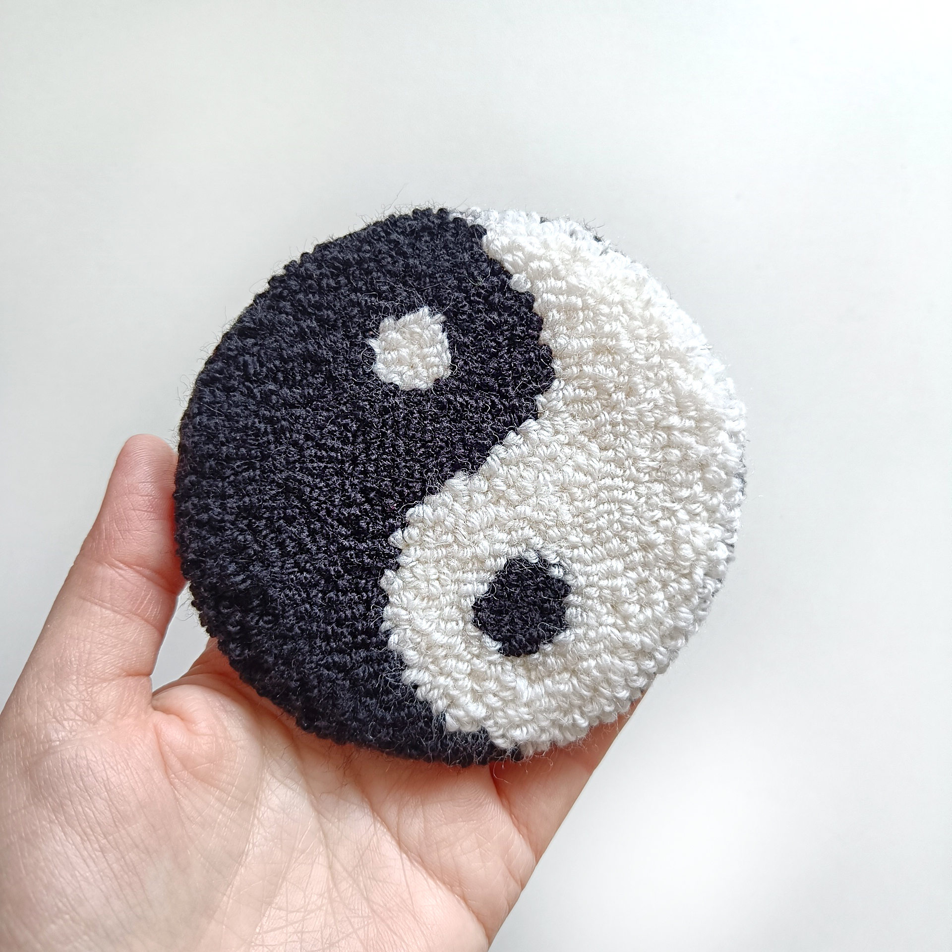 Yin Yang coasters Tufted coasters Punch needle coasters Christmas coasters Christmas gifts Sweet Home Coasters Mug coast