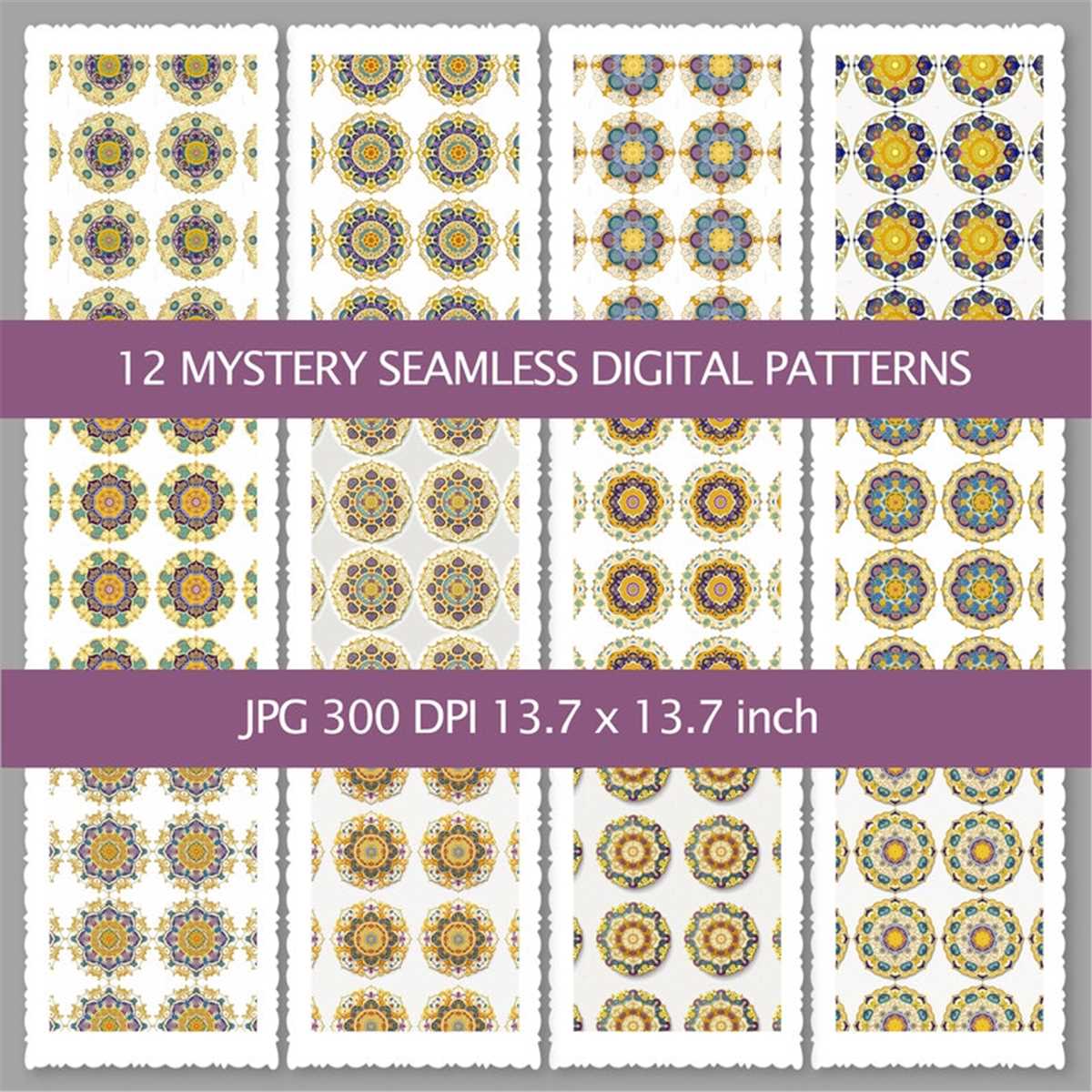 12 pcs Mystery Digital Pattern, Mystery Symbol Seamless Patt - Inspire ...