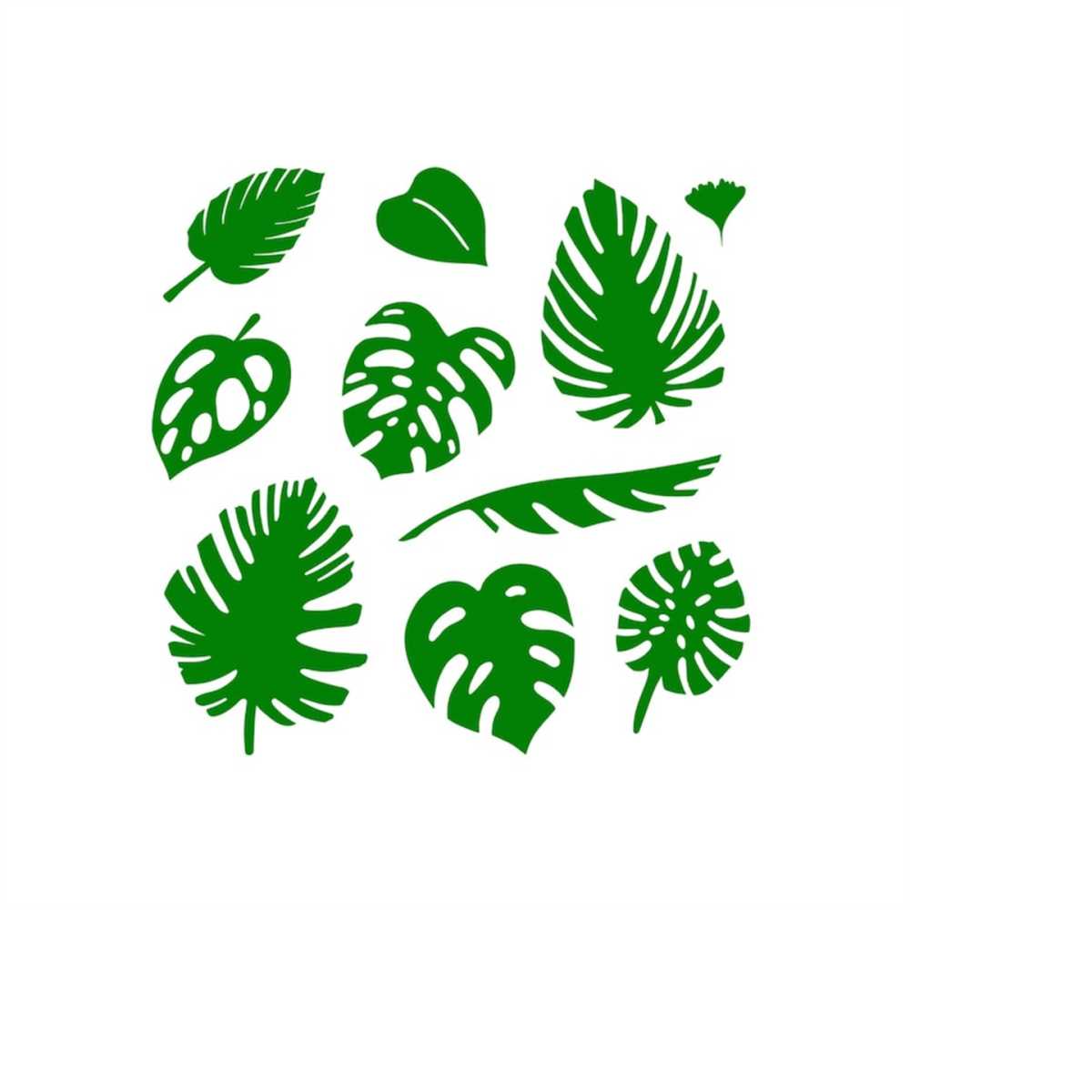 Tropical leaves svg , monstera leaf svg clipart , commercial | Inspire ...