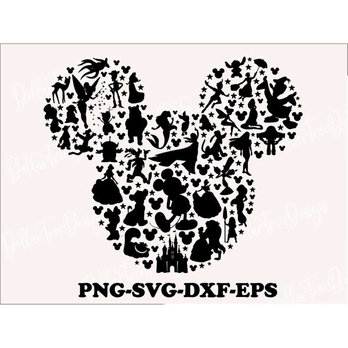 Svg Mickey Mouse silhouette Png, Cartoon character Cut file - Inspire ...
