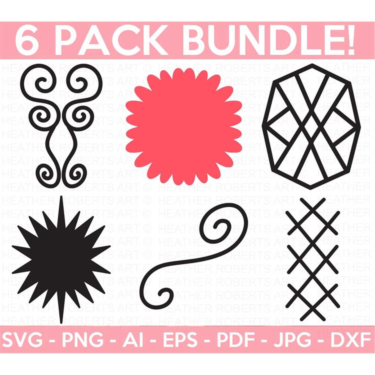 Random Shapes SVG Bundle, Random svg, Abstract svg, Colored | Inspire ...