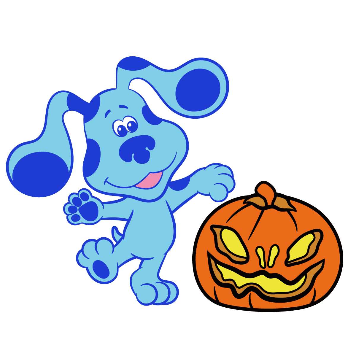 Blues Clues Halloween Pumpkin Party Logo SVG Inspire Uplift
