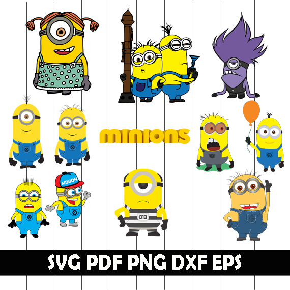Minions Clipart, Minions Svg, Minions Png, Minions Eps, Mini | Inspire ...