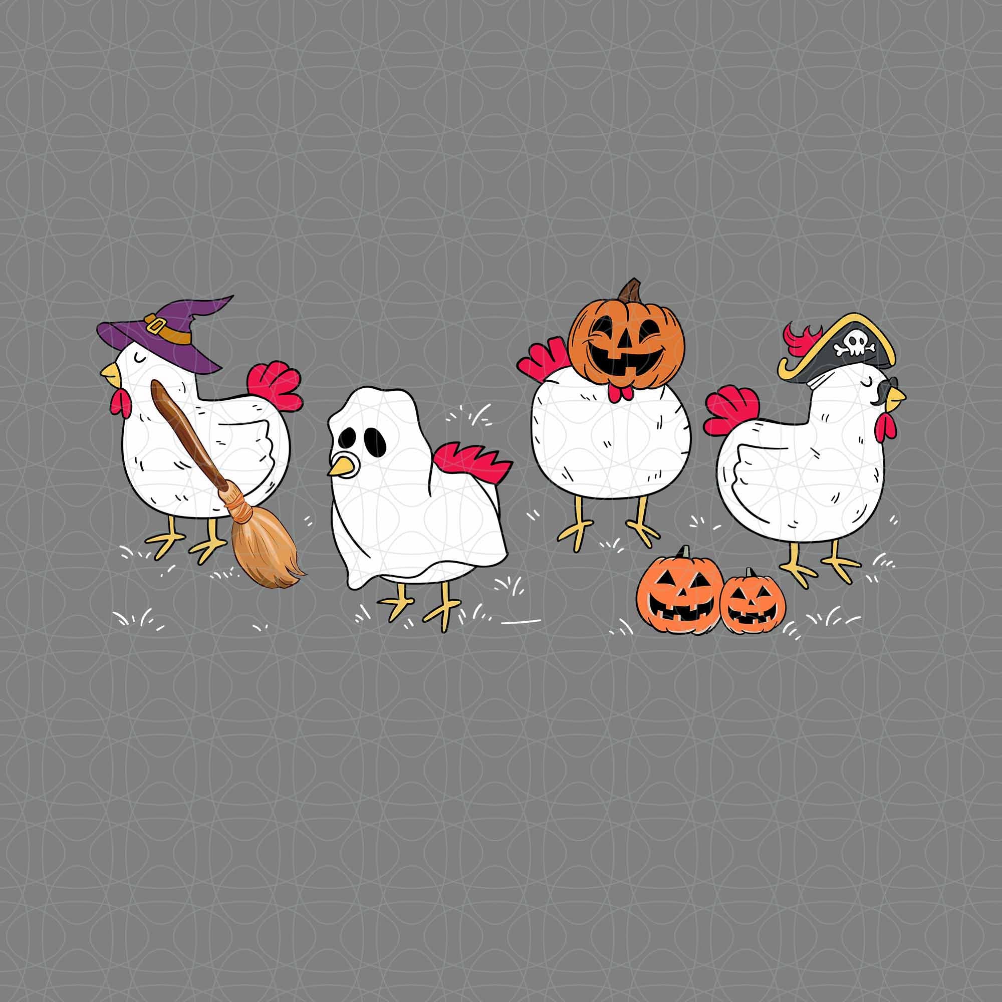 Ghost Chicken Halloween Png, Chicken Ghost Png, Farm Animal Inspire