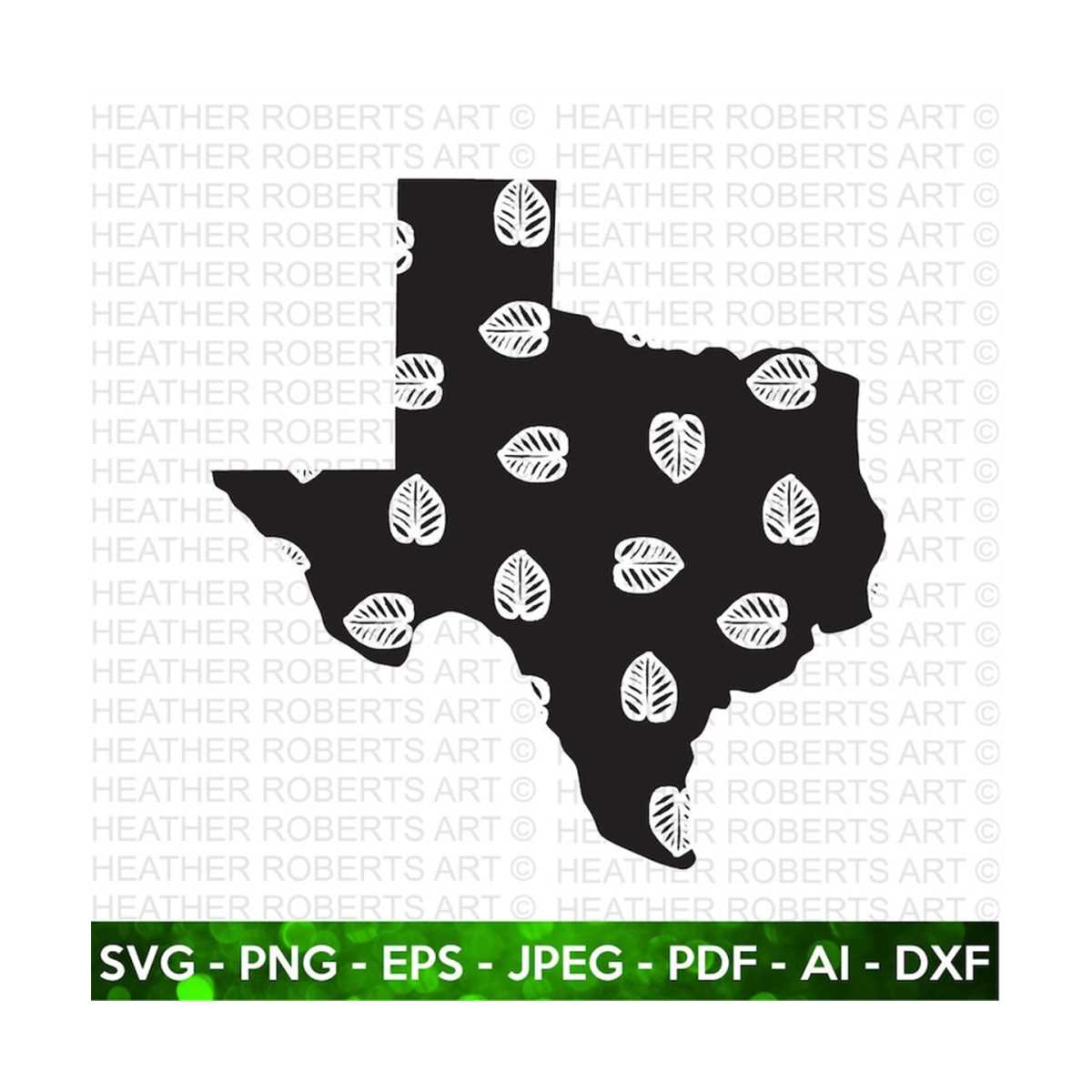 Texas Leaf Pattern Design SVG, Texas Svg, Texas Clipart, Tex | Inspire ...
