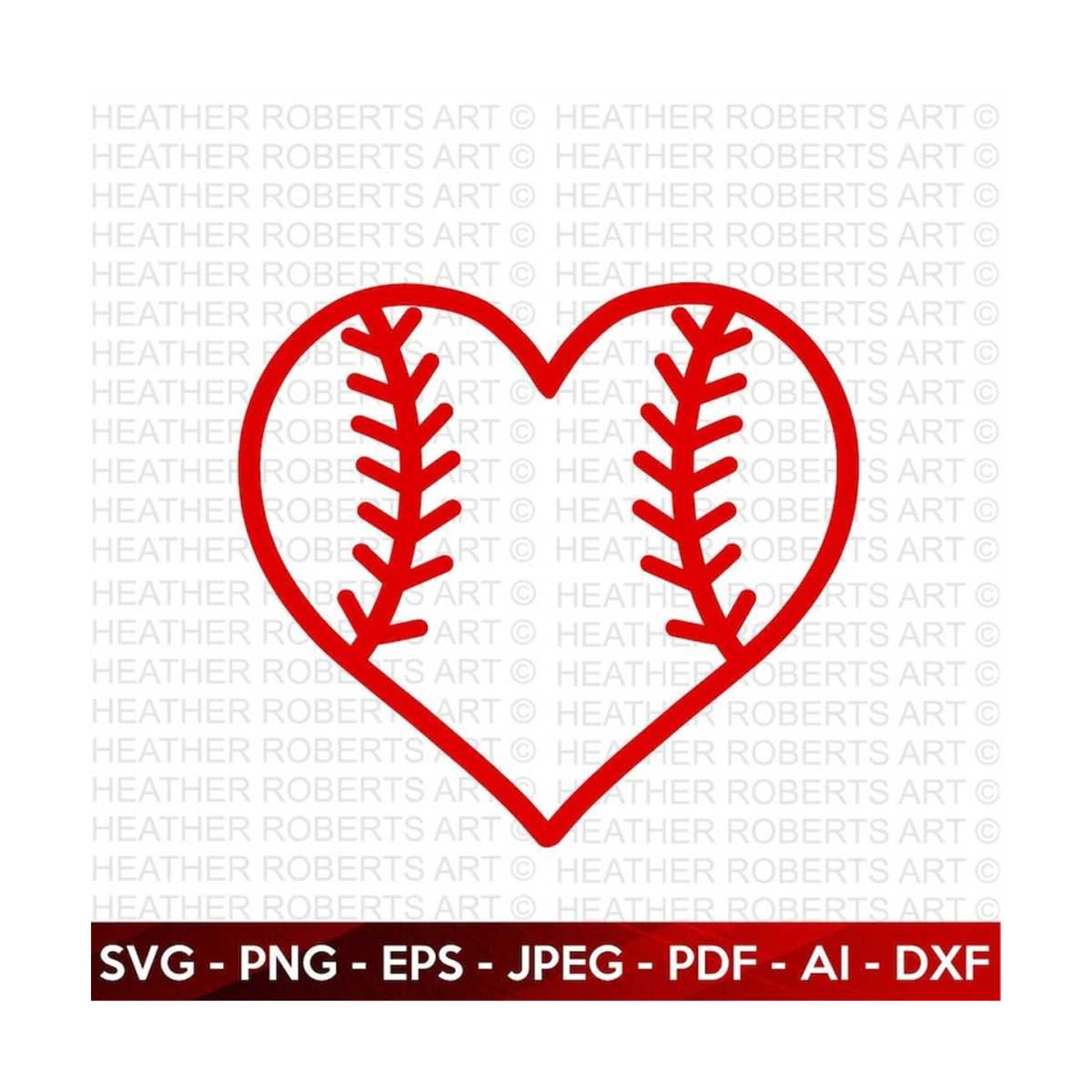 Baseball Softball Heart SVG, baseball heart svg, softball he Inspire