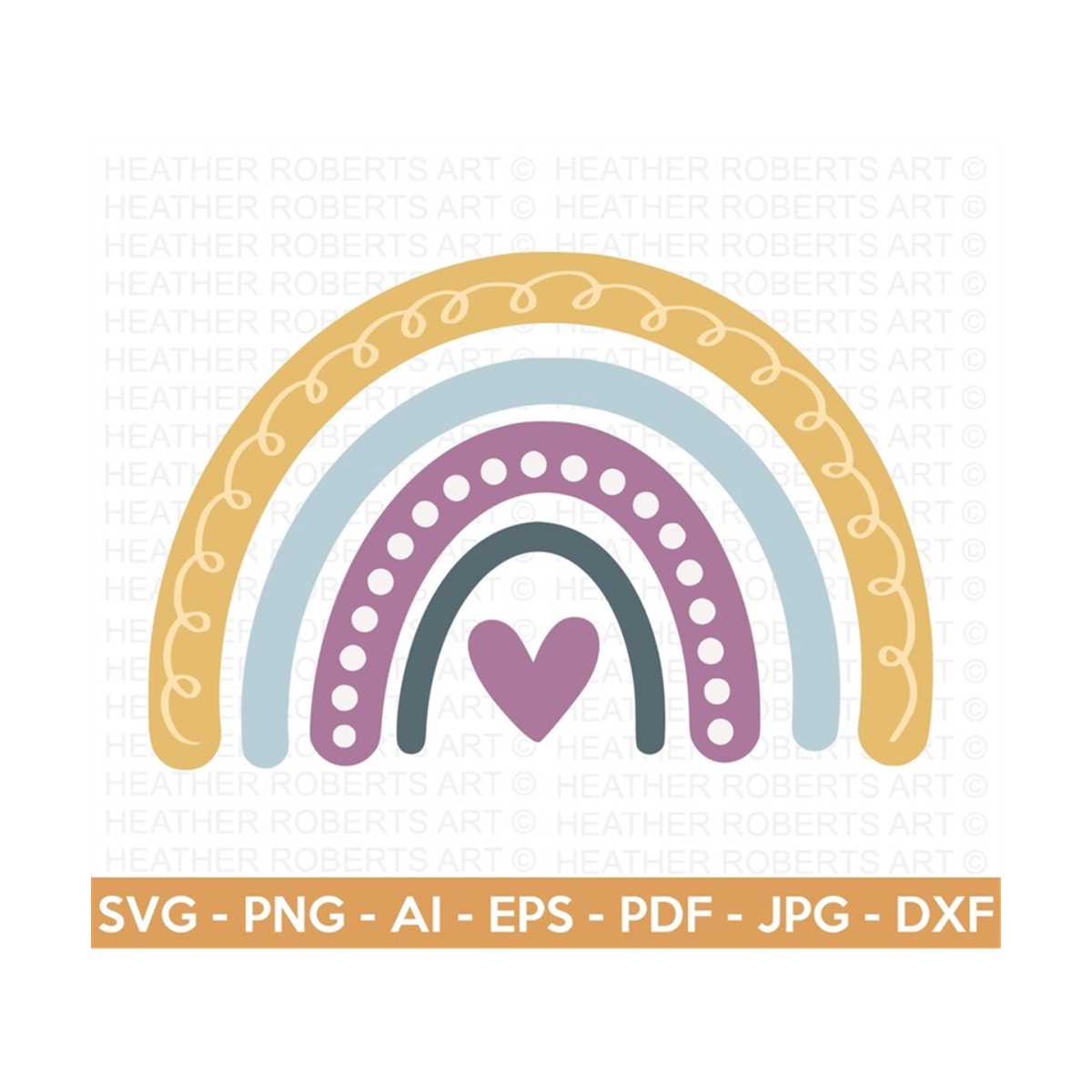 Rainbow SVG, Baby Rainbow SVG, Nursery Rainbow Decorations, - Inspire