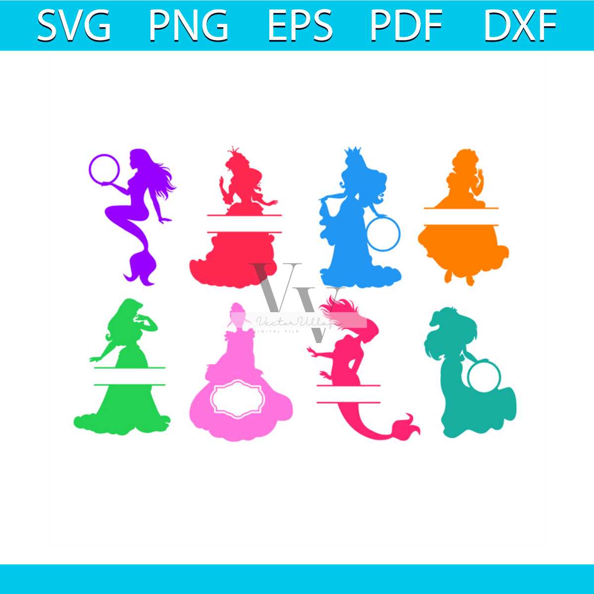 Customized Disney Princess Svg, Disney Svg, Disney Princess - Inspire