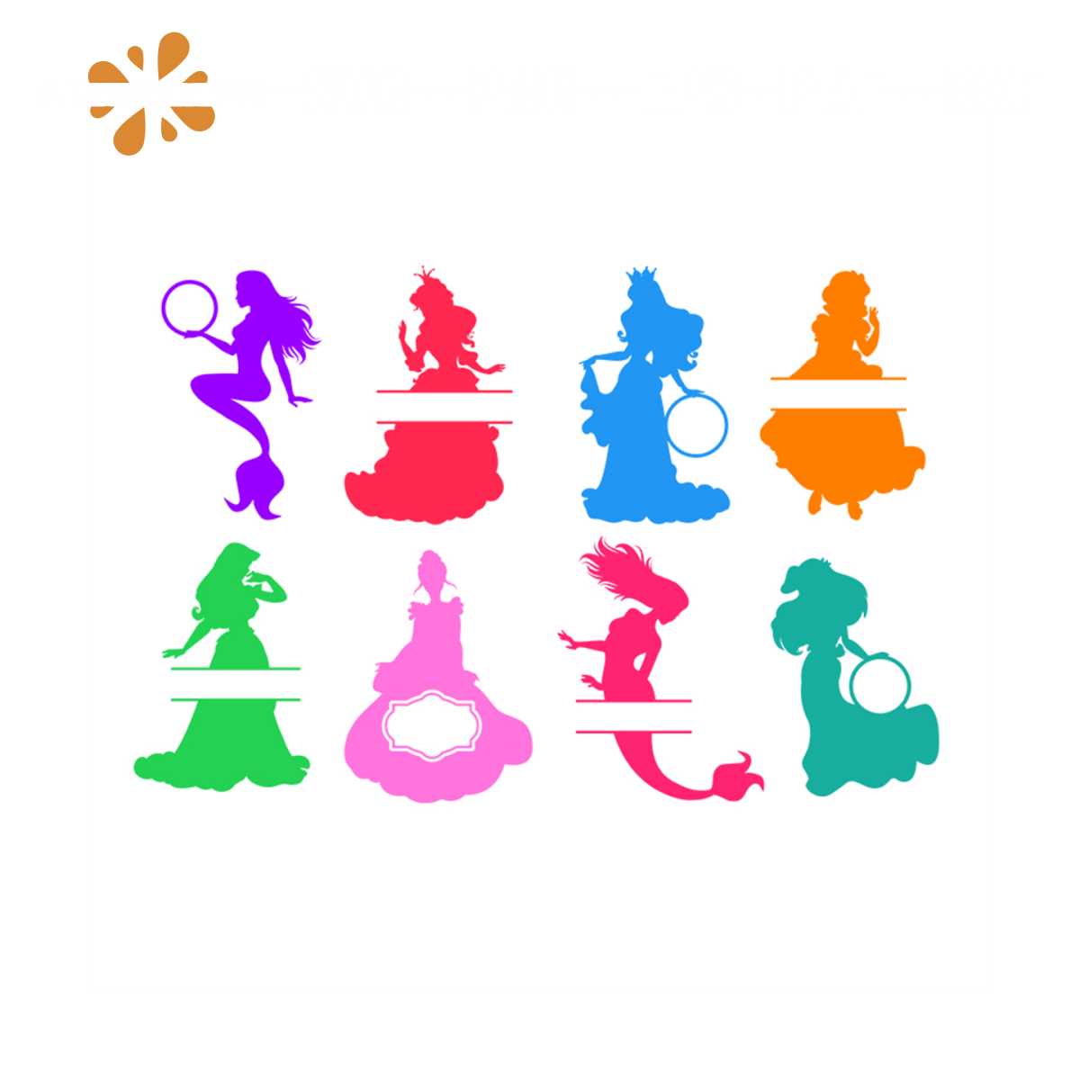 Customized Disney Princess Svg, Disney Svg, Disney Princess - Inspire