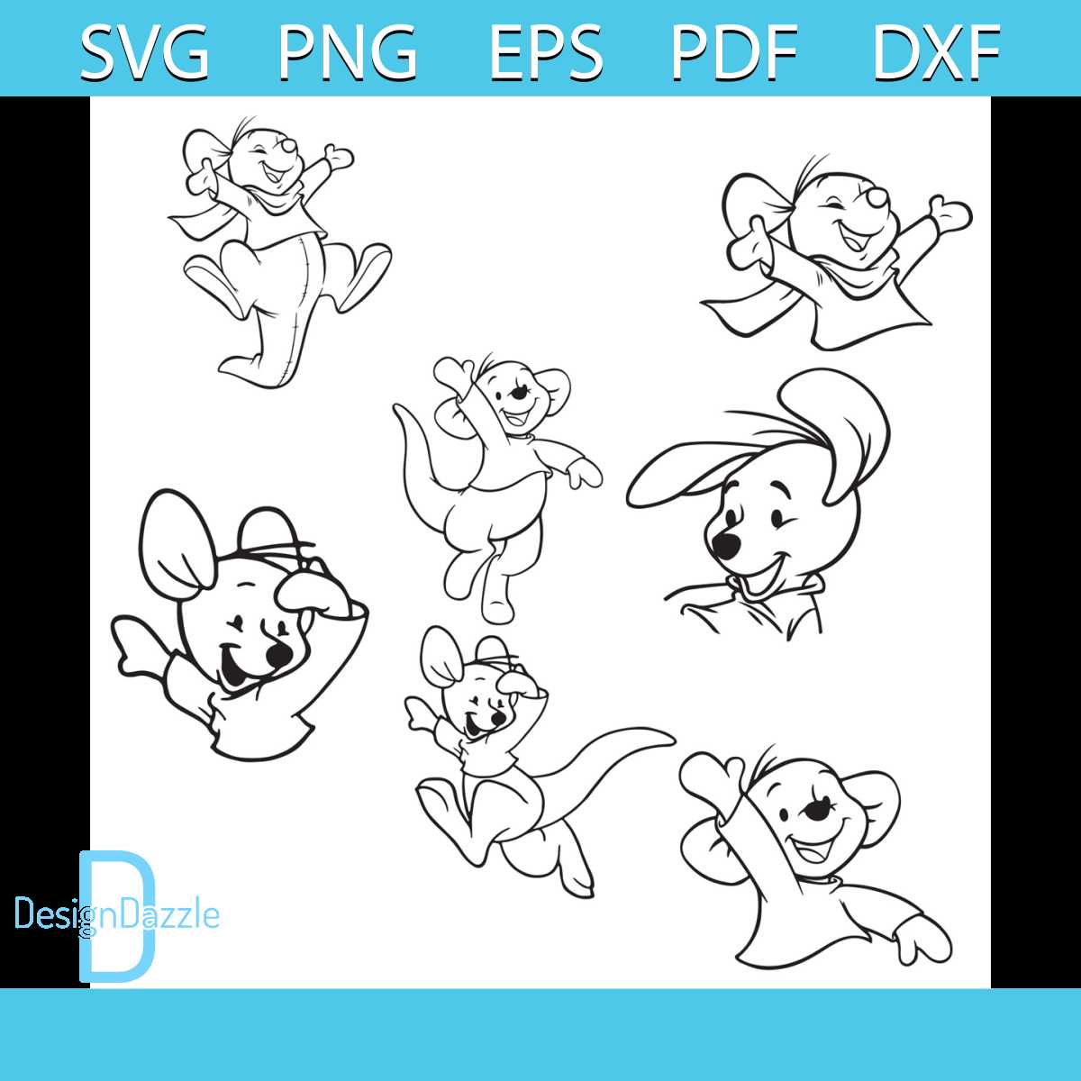 Disney Roo Bundle Svg, Disney Svg, Roo Svg, Mouse Svg, Winni | Inspire ...