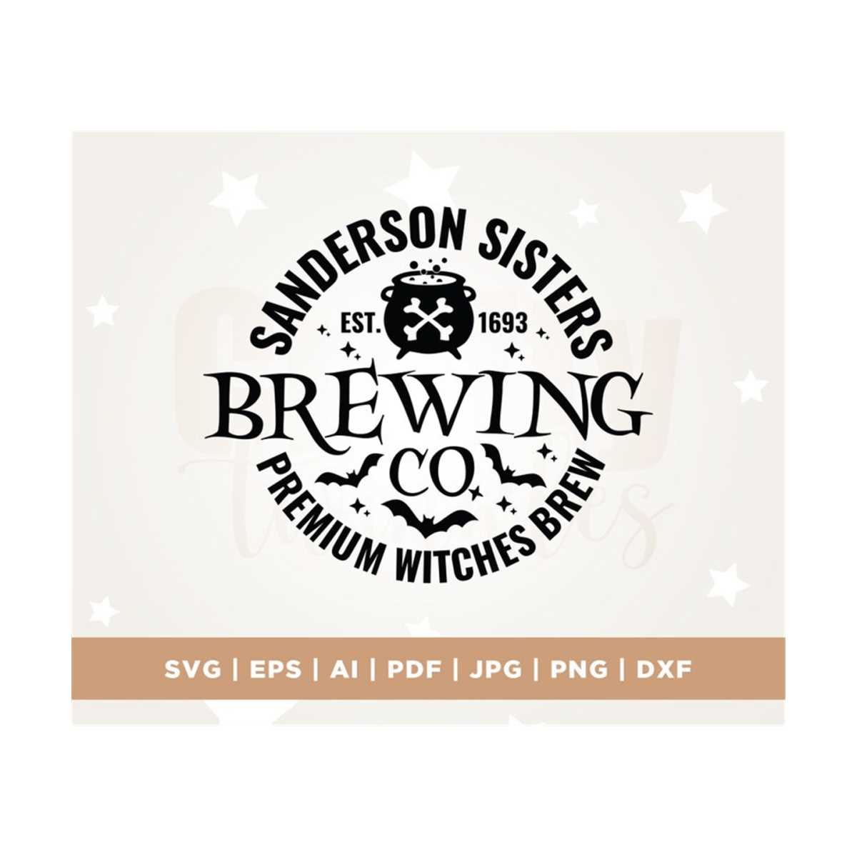 Sanderson Sisters Brewing Co SVG, Hocus Pocus svg, Halloween Inspire