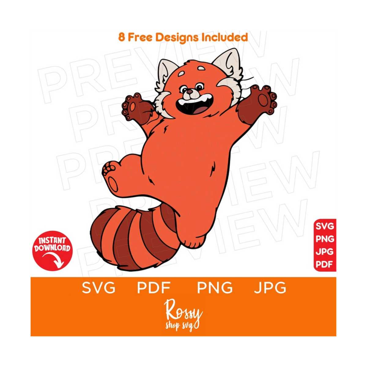 Turning Red Mei Lee clipart SVG png ,Wild Trip Svg, Family V - Inspire