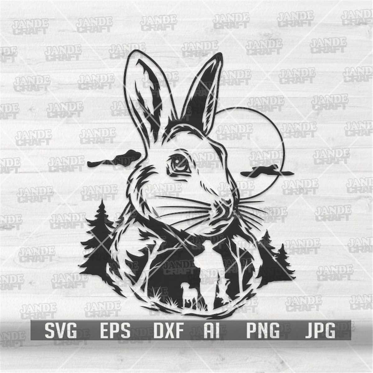 Rabbit Hunting svg Cute Bunny Clipart Easter Egg Hunt Sh Inspire Uplift