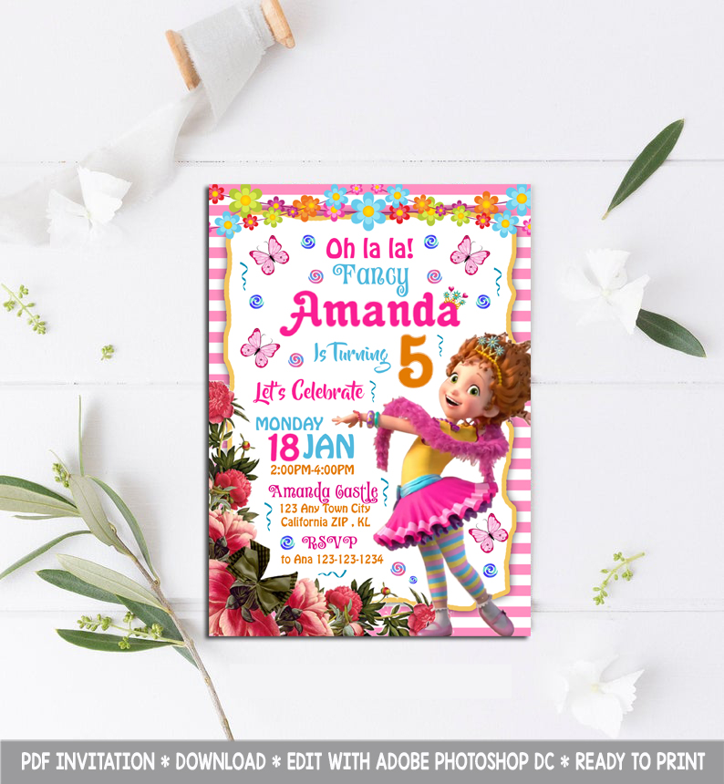 Fancy Nancy Invitation, Fancy Nancy Birthday Invitation, Fan | Inspire Uplift fancy-nancy-invitation-fancy-nancy-birthday-invitation-fan-inspire-uplift