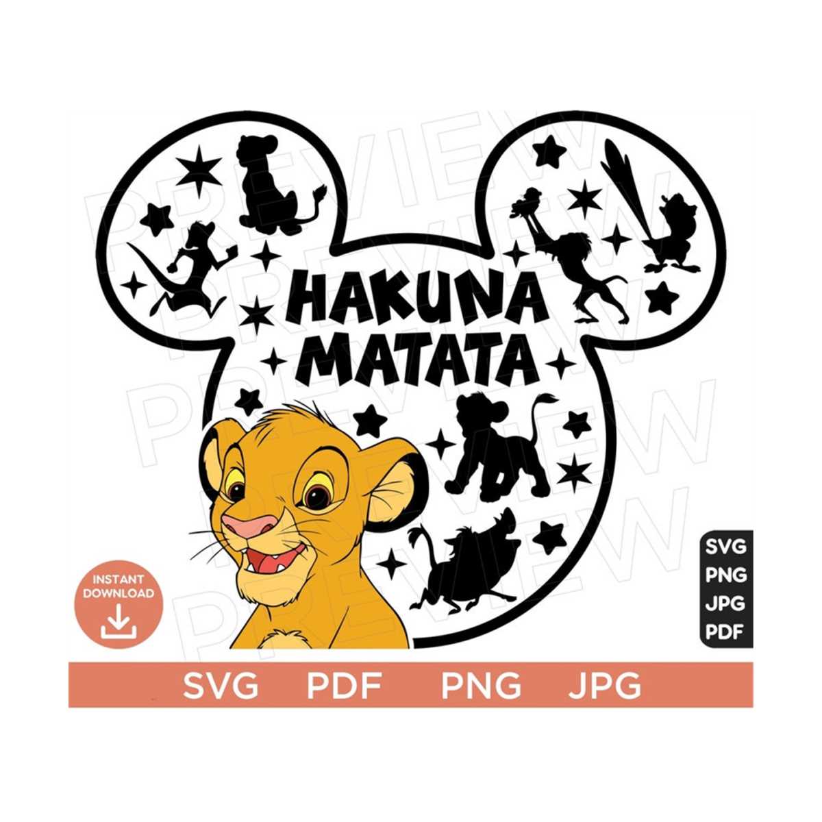 The Lion King SVG Hakuna Matata Svg Disneyland Ears Clip Inspire the-lion-king-svg-hakuna-matata-svg-disneyland-ears-clip-inspire