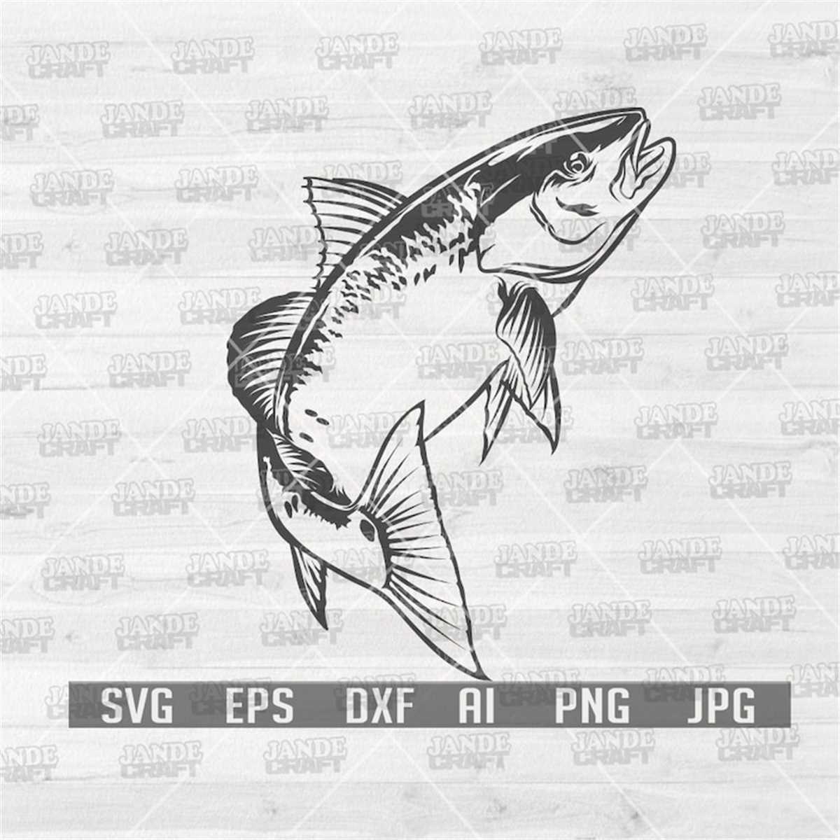 Red Drum Fish svg Red Drum Fish png Fish Clipart Fish Inspire