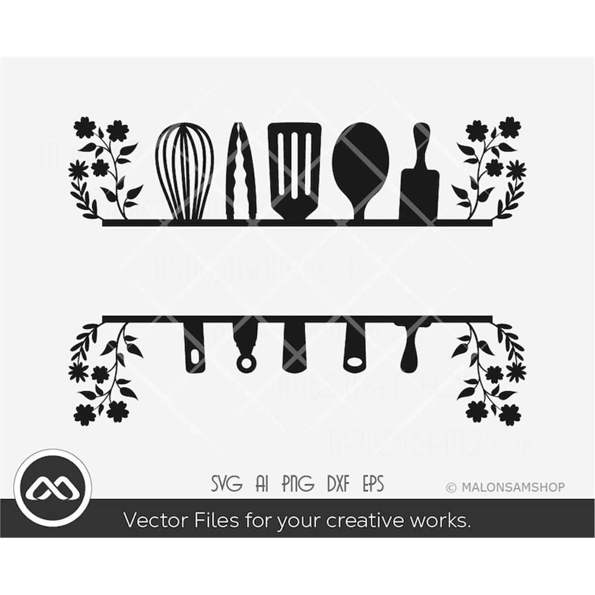 Chef SVG file kitchen tools - Kitchen monogram svg, kitchen | Inspire ...