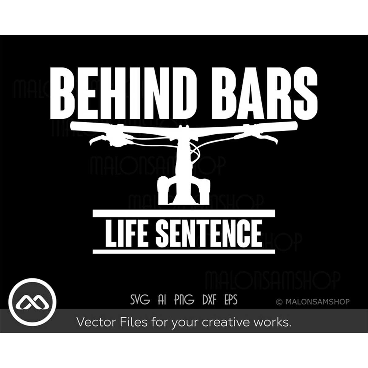 Mountain Bike SVG Behind bars life sentence mountain bike Inspire