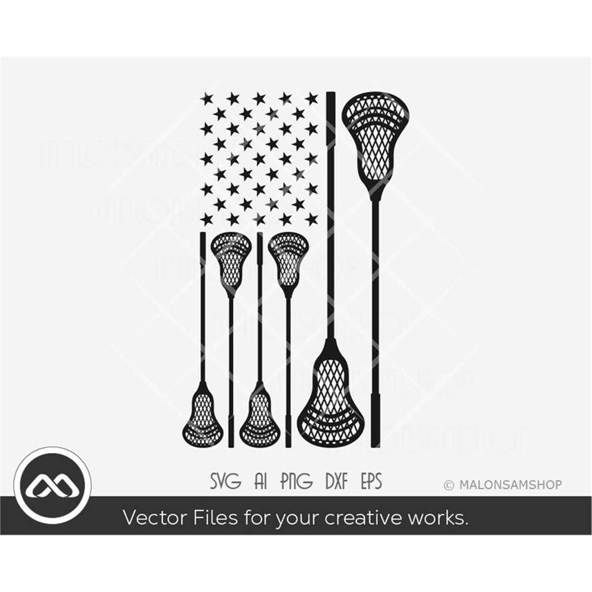 Lacrosse SVG Us flag lacrosse svg, lacrosse stick svg, lac Inspire