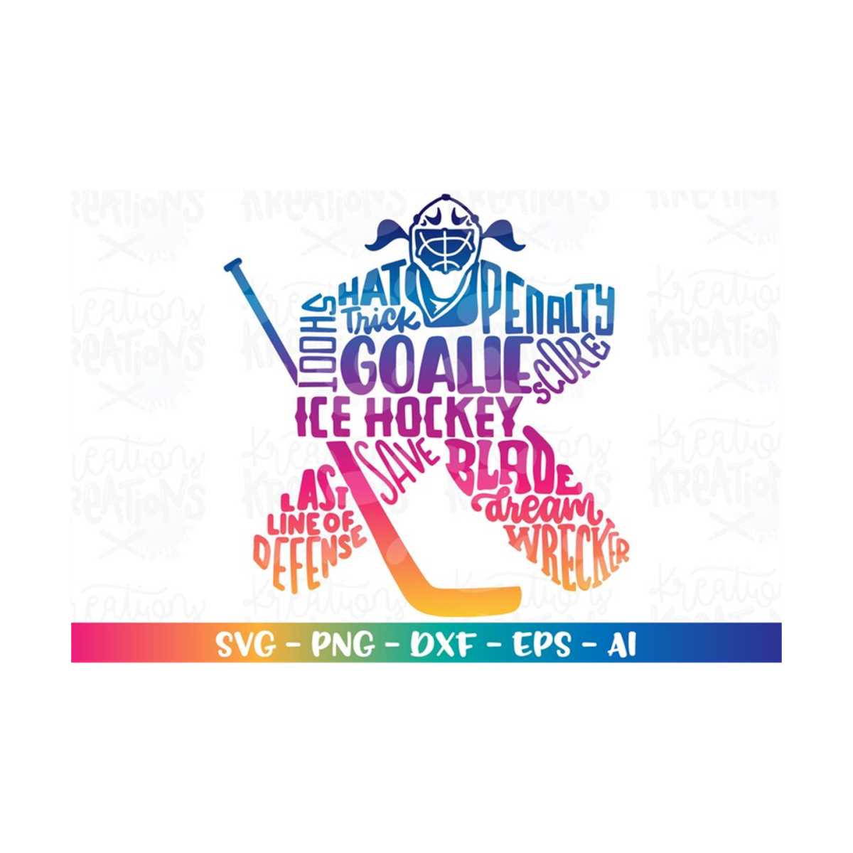 Ice Hockey Goalie Girl SVG Last Line of Defense cut file pri - Inspire ...