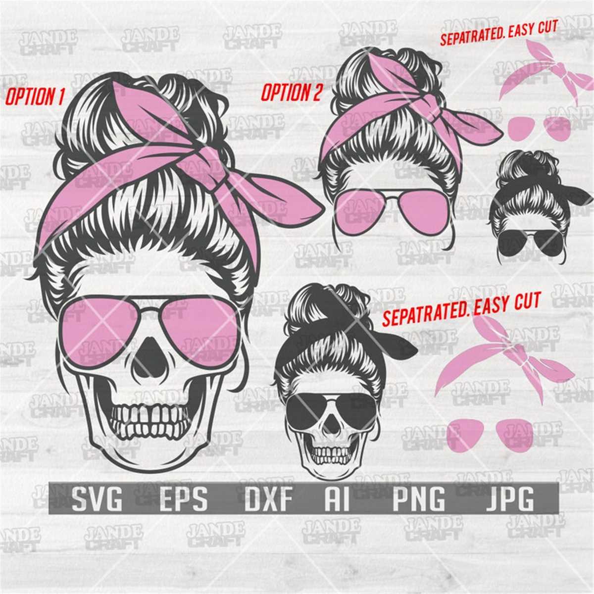 Messy Bun Skull Svg | Mom Svg | Mom Life Skull Svg | Momlife | Inspire ...