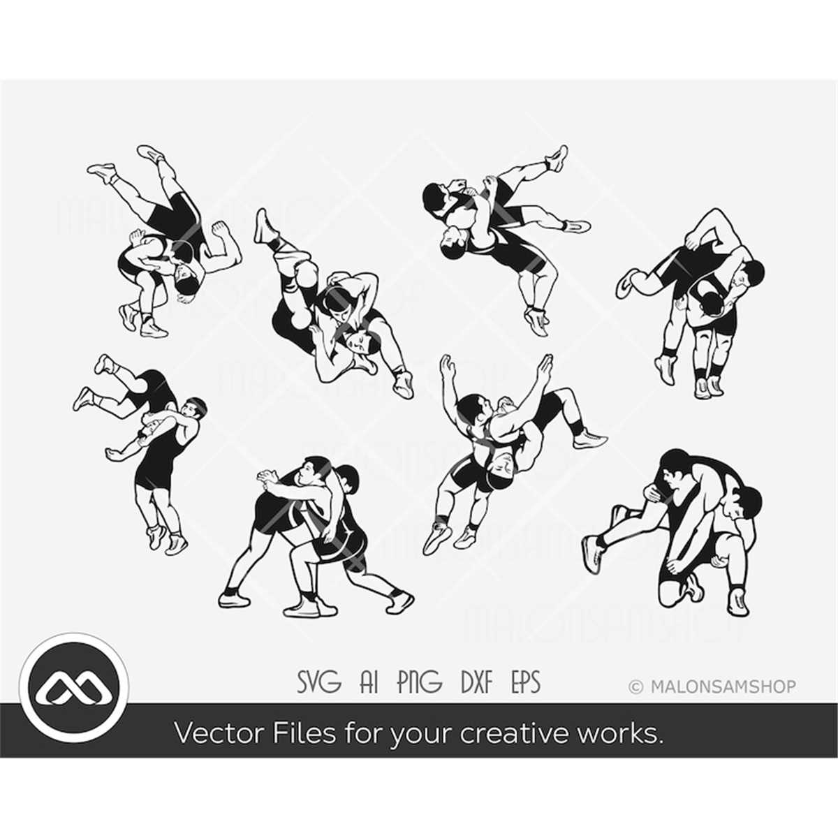 Wrestling SVG bundle Wrestling svg, wrestler svg, wrestle Inspire