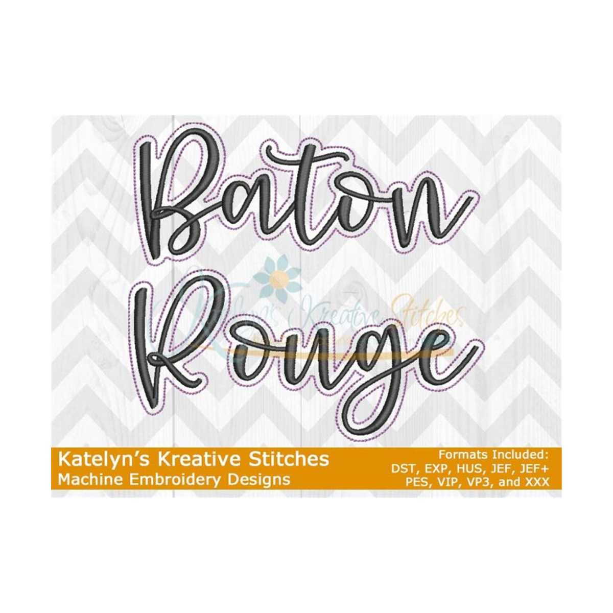 Baton Rouge Script Machine Embroidery 2022 Series Inspire Uplift