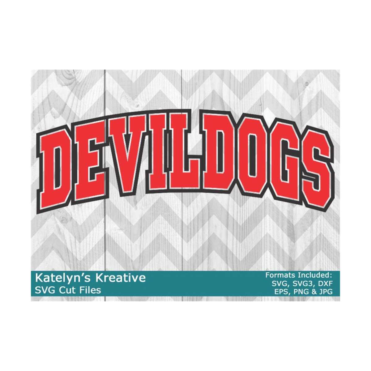 Devildogs Arched SVG Files | Inspire Uplift