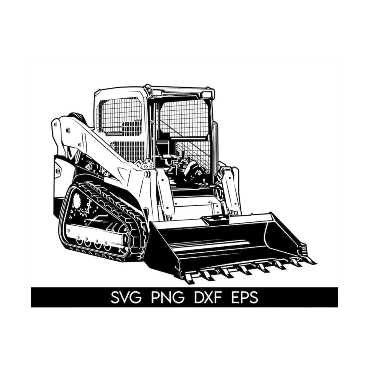 Track Skid Steer Svg, Track Skid Steer Svg, Heavy Equipment Inspire