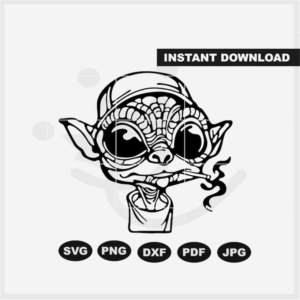 Cute Alien SVG, Alien SVG, Smoking alien svg, png, dxf, pdf, | Inspire ...