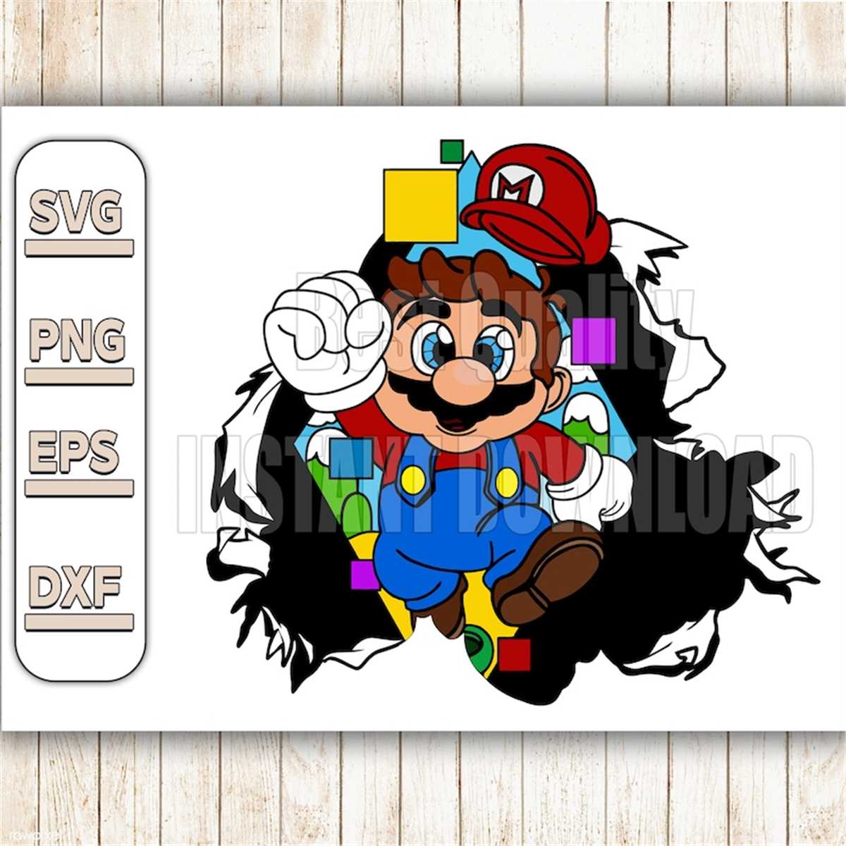 Super mario SVG, Super Mario Clipart, Digital files, Instant | Inspire