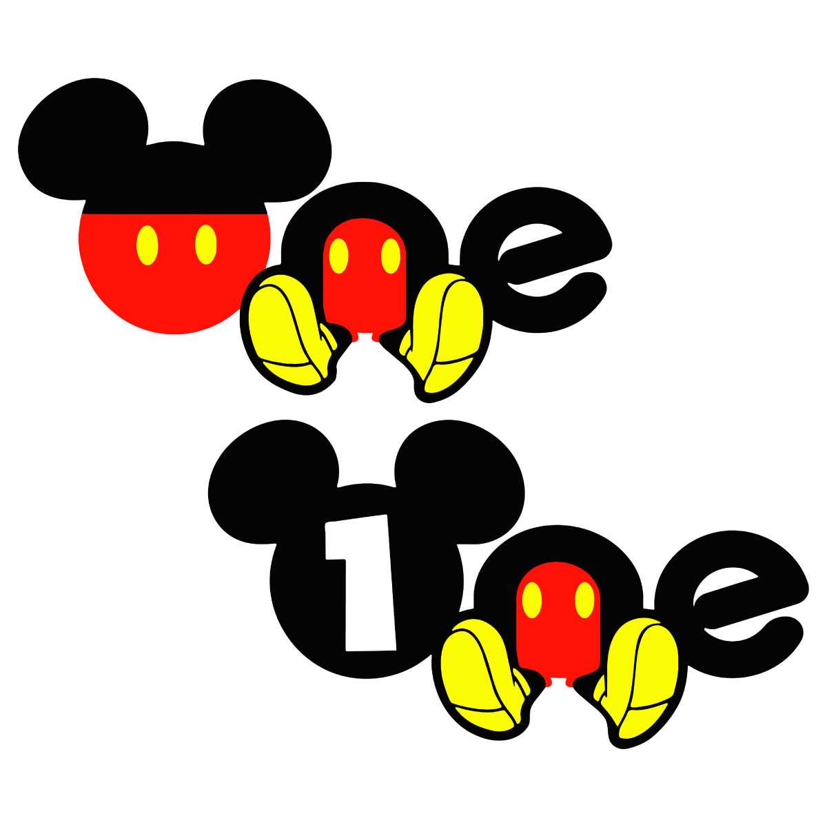Disney First Birthday SVG, One Year Old SVG Cut File - Inspire Uplift