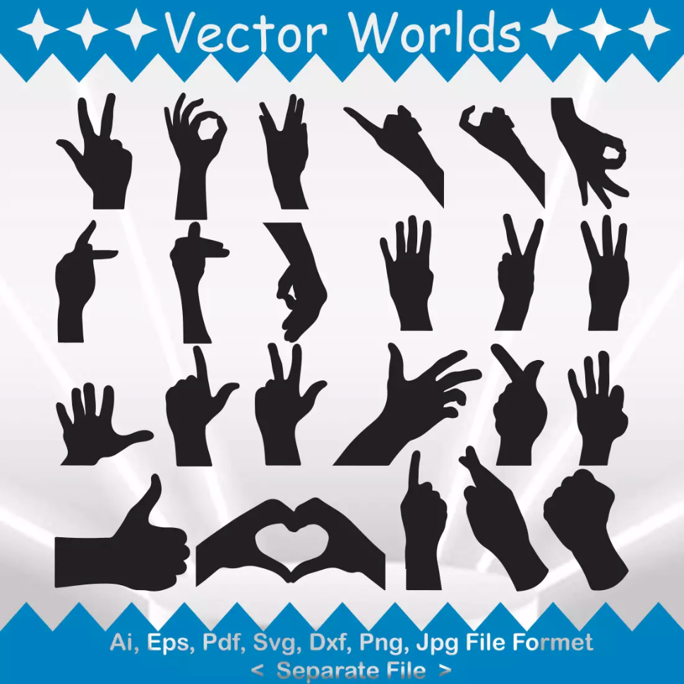 Hand Sign svg, Hand Signs svg, Hand, Sign, SVG, ai, pdf, eps | Inspire ...